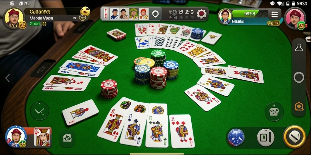 Tampilan gameplay seru dalam permainan Gaple 9939.