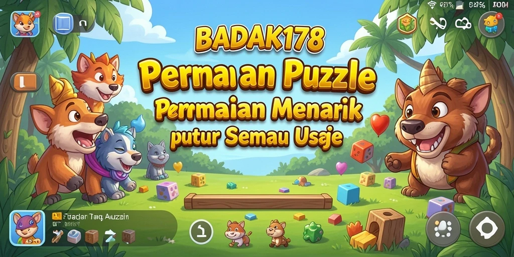 Screenshot permainan BADAK178 menampilkan tantangan puzzle yang seru dan menarik.