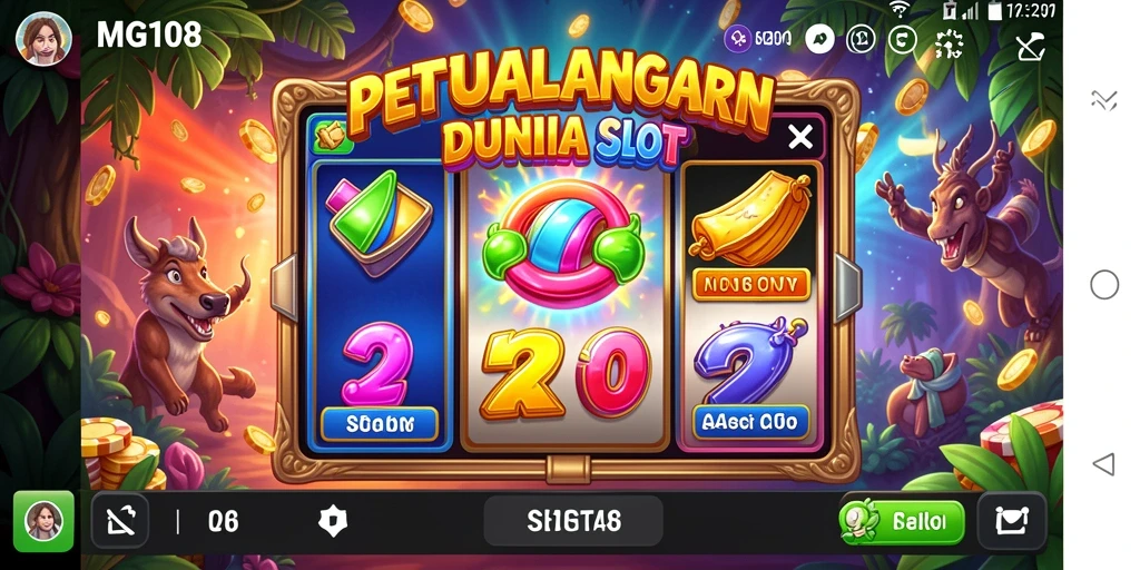 Tampilan seru dari gameplay Slot di MG108.