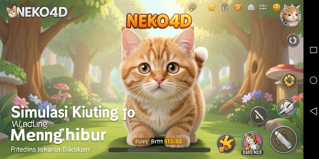Tampilan gameplay menarik dari NEKO4D dengan kucing-kucing interaktif.